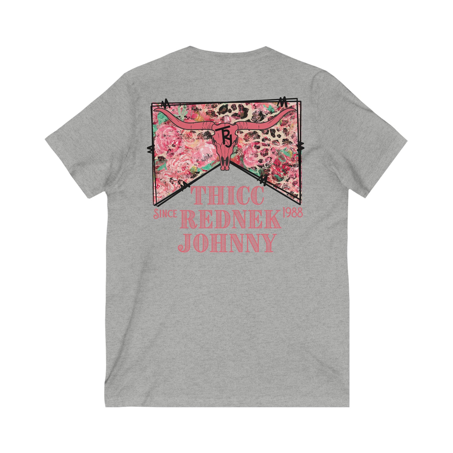 Women's Double Sided Short Sleeve V-Neck Tee