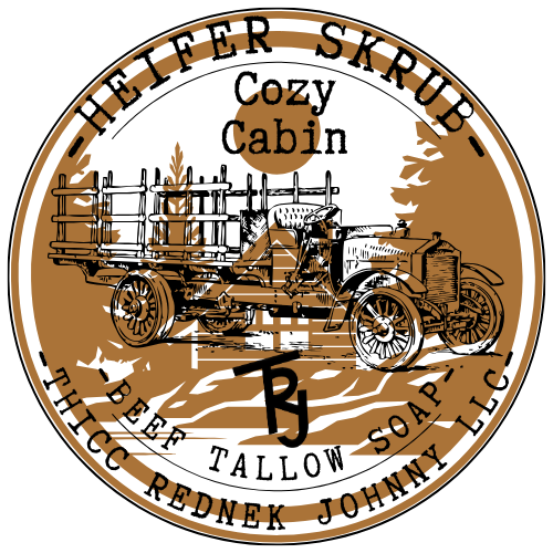 Heifer Skrub Cozy Cabin (Mahogany Coconut) Handmade Beef Tallow Soap