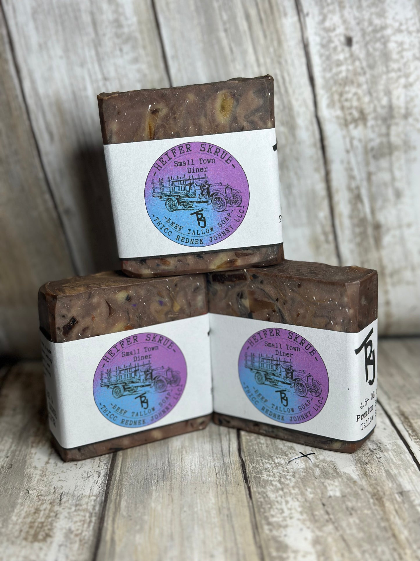 Heifer Skrub Small Town Diner Beef Tallow Soap (Coffee Cake, Cinnamon & Spice)