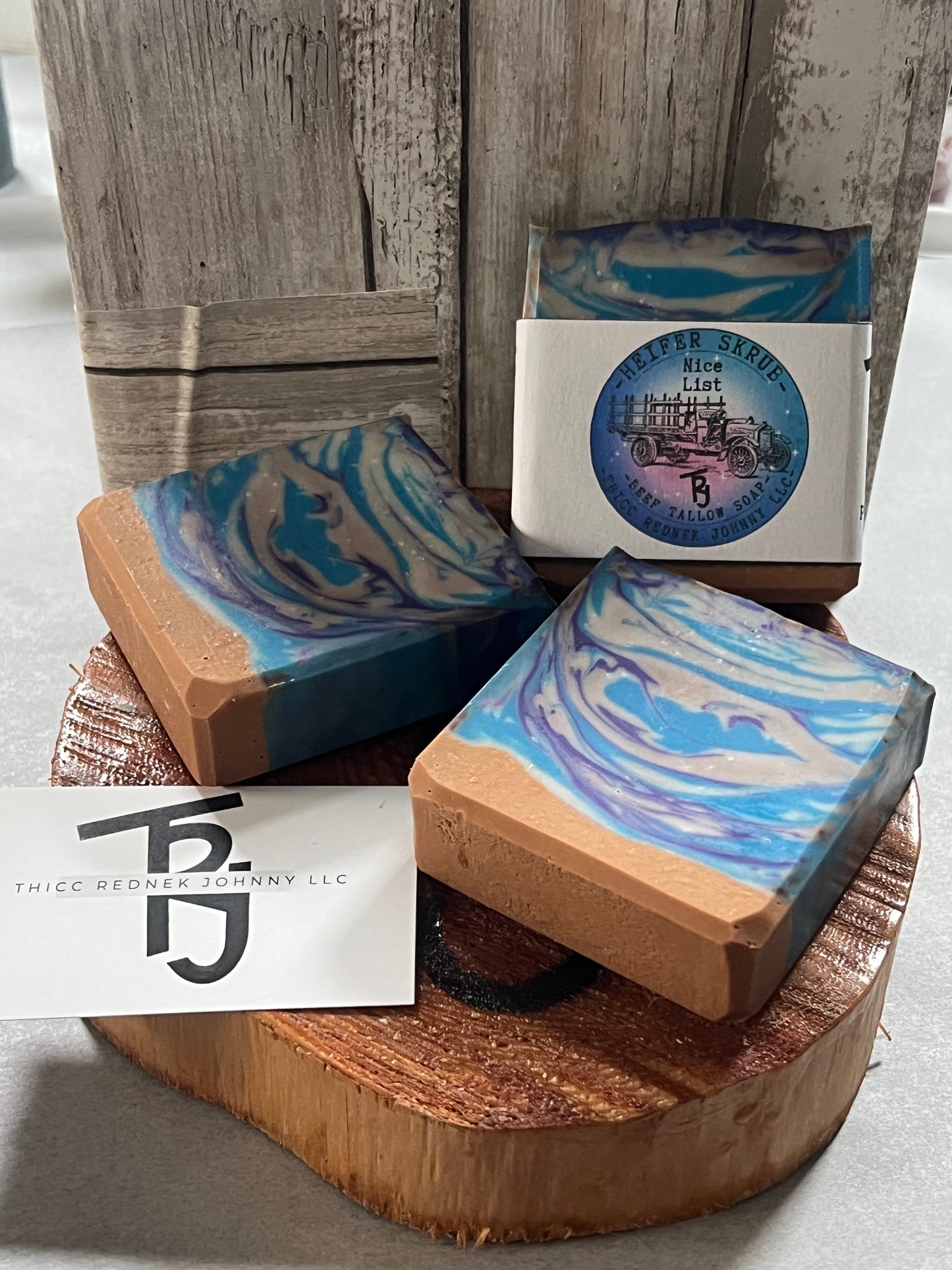 Heifer Skrub Nice List (Blueberry Pie) Handmade Beef Tallow Soap