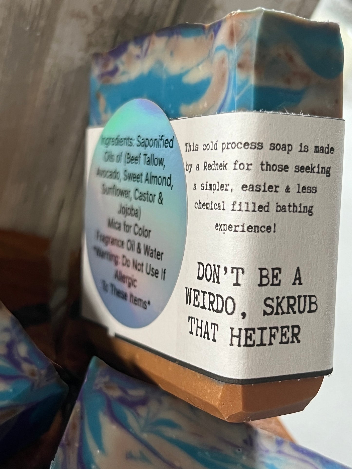 Heifer Skrub Nice List (Blueberry Pie) Handmade Beef Tallow Soap