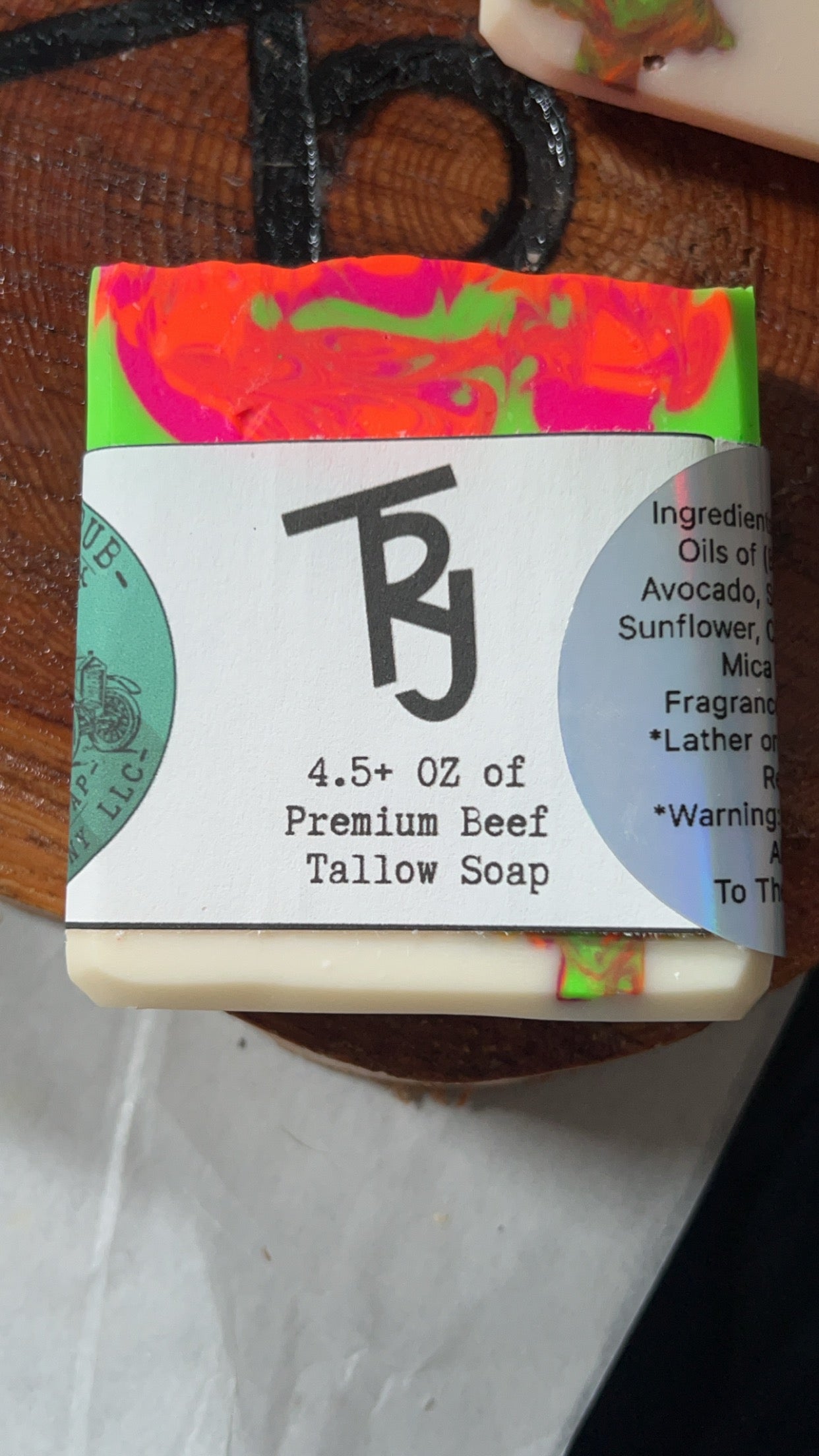 Heifer Skrub LumberSnack (Very Sappy Pine Tree) Handmade Beef Tallow Soap
