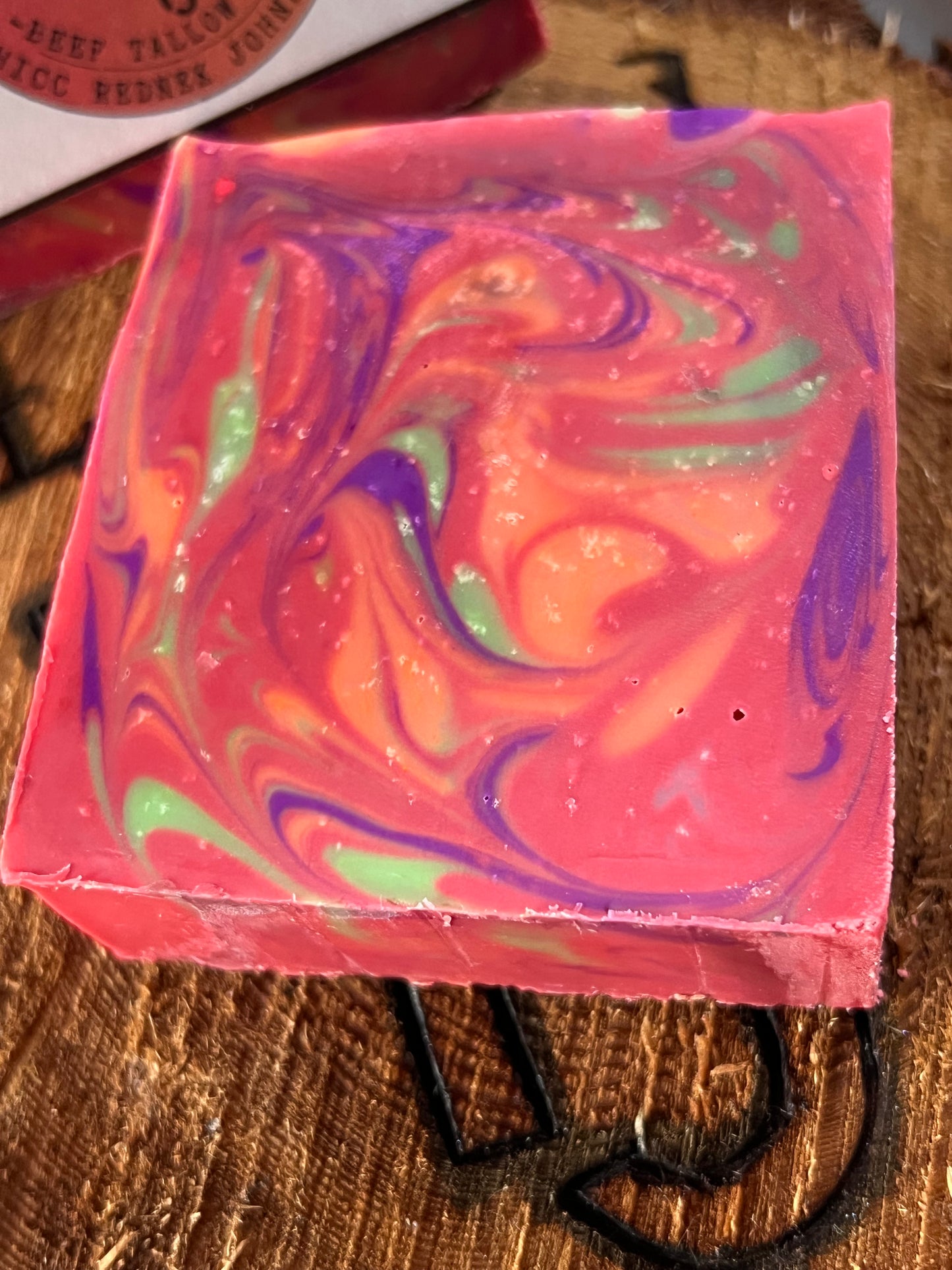 Heifer Skrub Trailer Park Ken (Mahogany Teakwood) Handmade Beef Tallow Soap