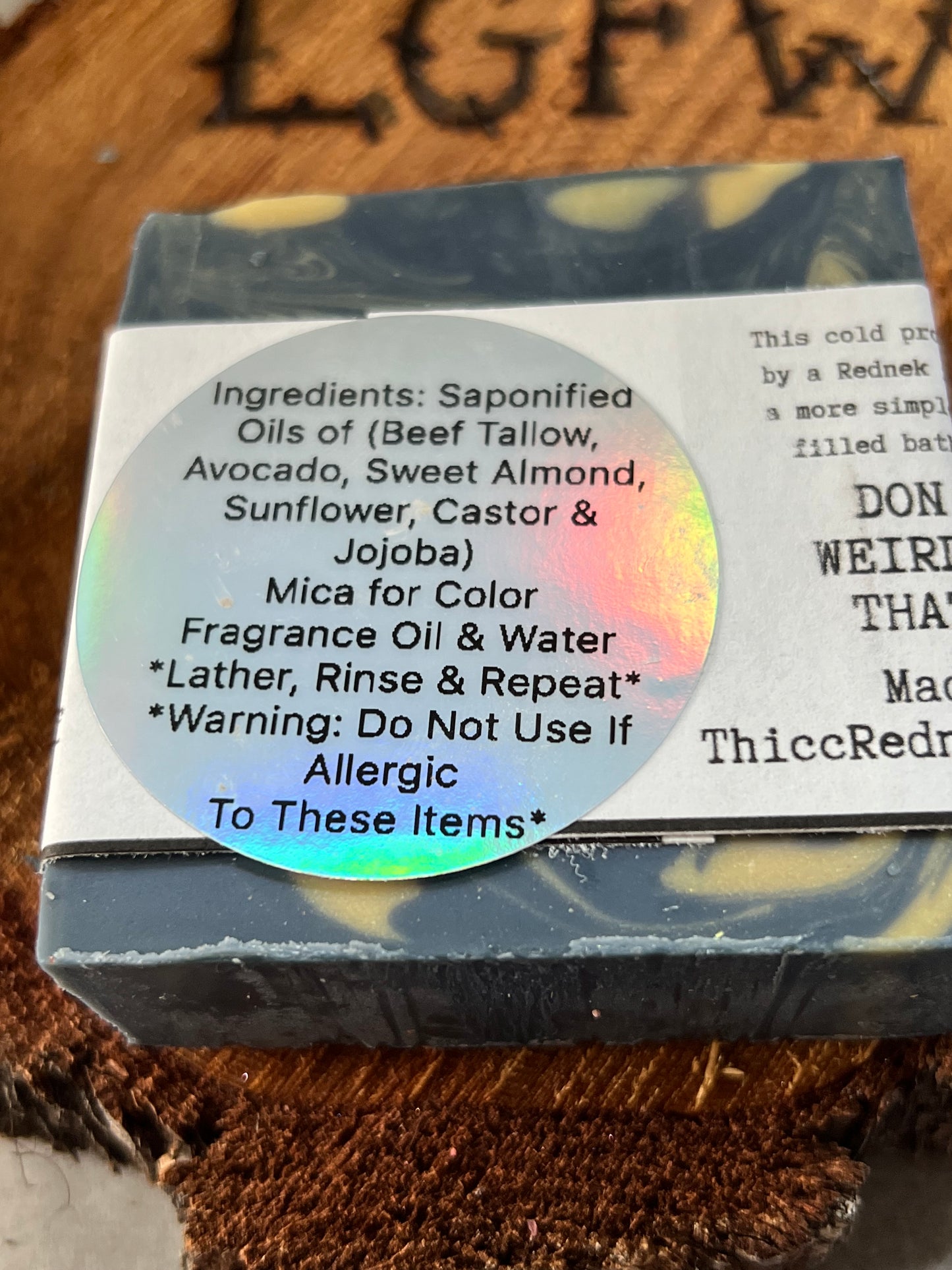 Heifer Skrub Golden Skyline (Warm Sultry Fragrance) Handmade Beef Tallow Soap