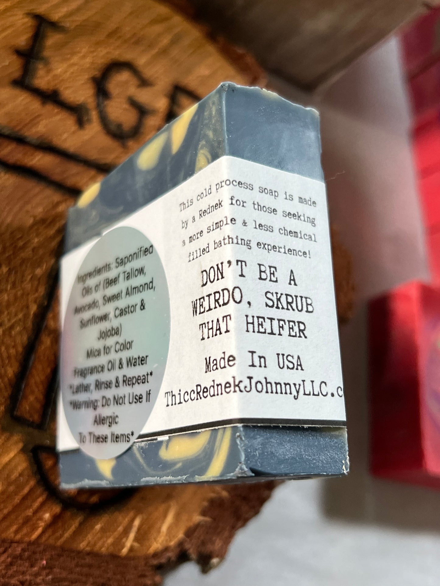 Heifer Skrub Golden Skyline (Warm Sultry Fragrance) Handmade Beef Tallow Soap