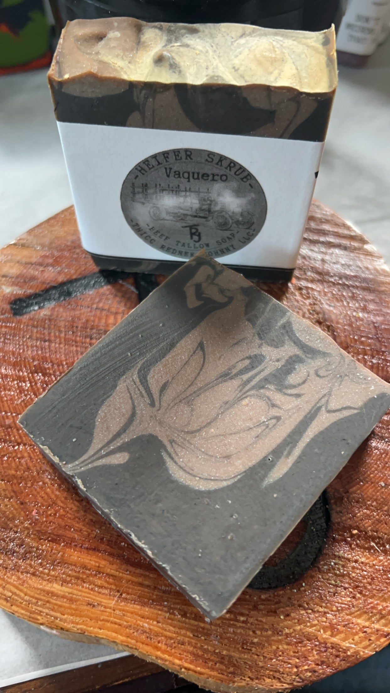 Heifer Skrub Vaquero (Smoked Vanilla) Handmade Small Batch Beef Tallow Soap