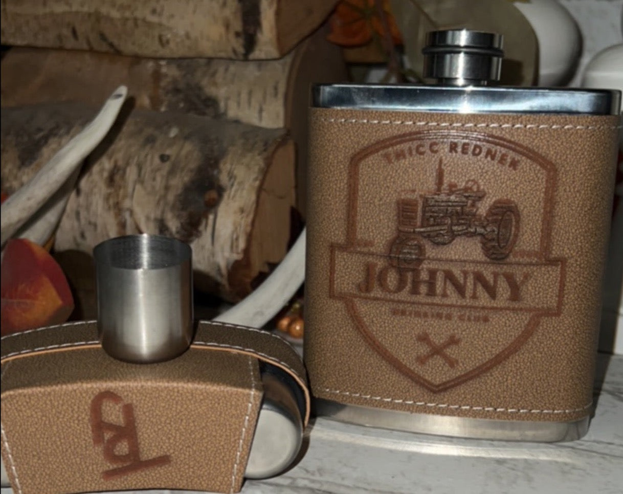 A TRJ FLASK 7 oz DRINKIN CLUB 1