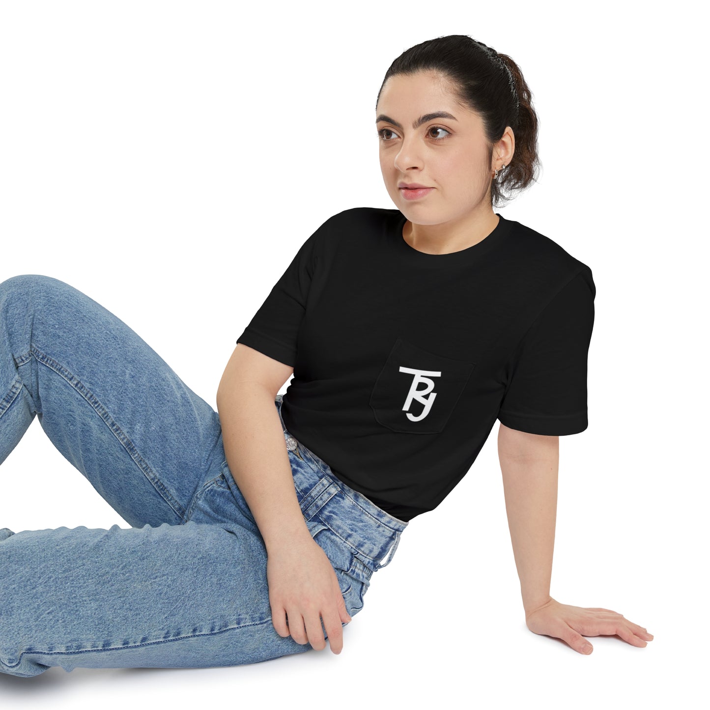 Unisex Double Sides Pocket Tee