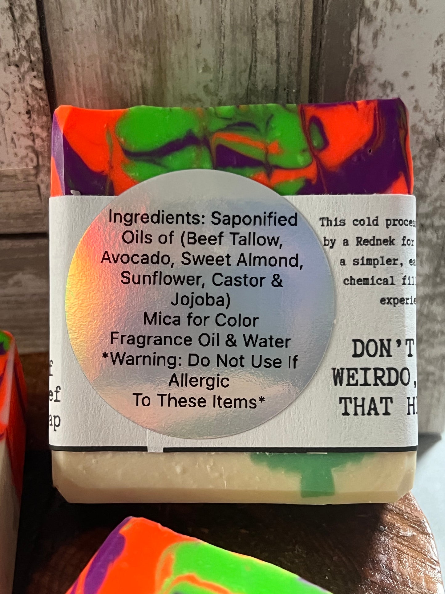 Heifer Skrub Snowy Northern Lights (Cranberry, Apple, Fig, Pine, Fir) Handmade Beef Tallow Soap