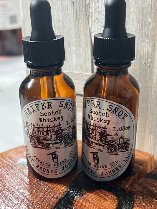 Heifer Snot Scotch Whiskey Premium Beard Oil 1 Oz