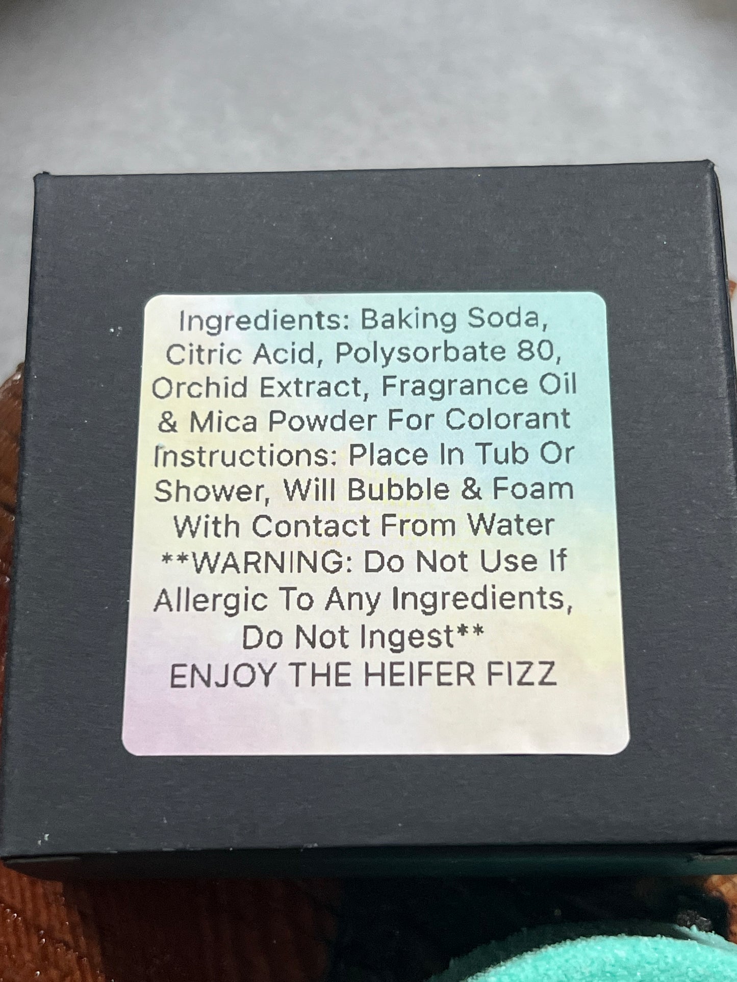 Heifer Fizz Zen Cow (Eucalyptus & Spearmint) Bath Bomb & Shower Fizz