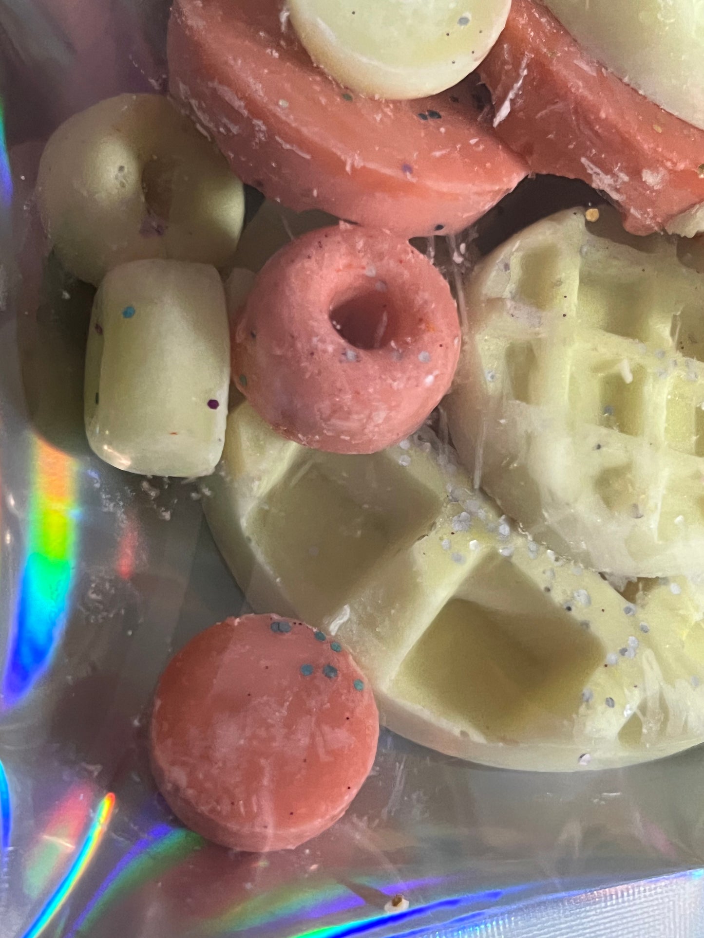 Heifer Melts Drunk Waffles & Donuts (Butterscotch Bourbon & Pumpkin Pecan Waffles) 6 Oz Bag 100% Soy Wax Melts