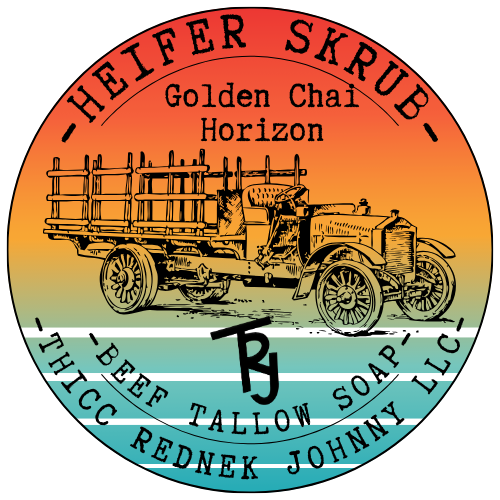 Heifer Skrub Golden Chai Horizon (Chai Cardomom) Handmade Beef Tallow Soap