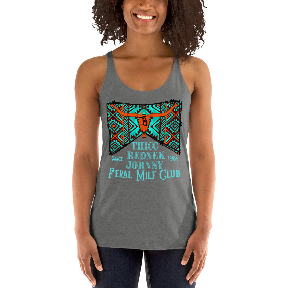 Women's TRJ FERAL MILF CLUB Racerback Tank