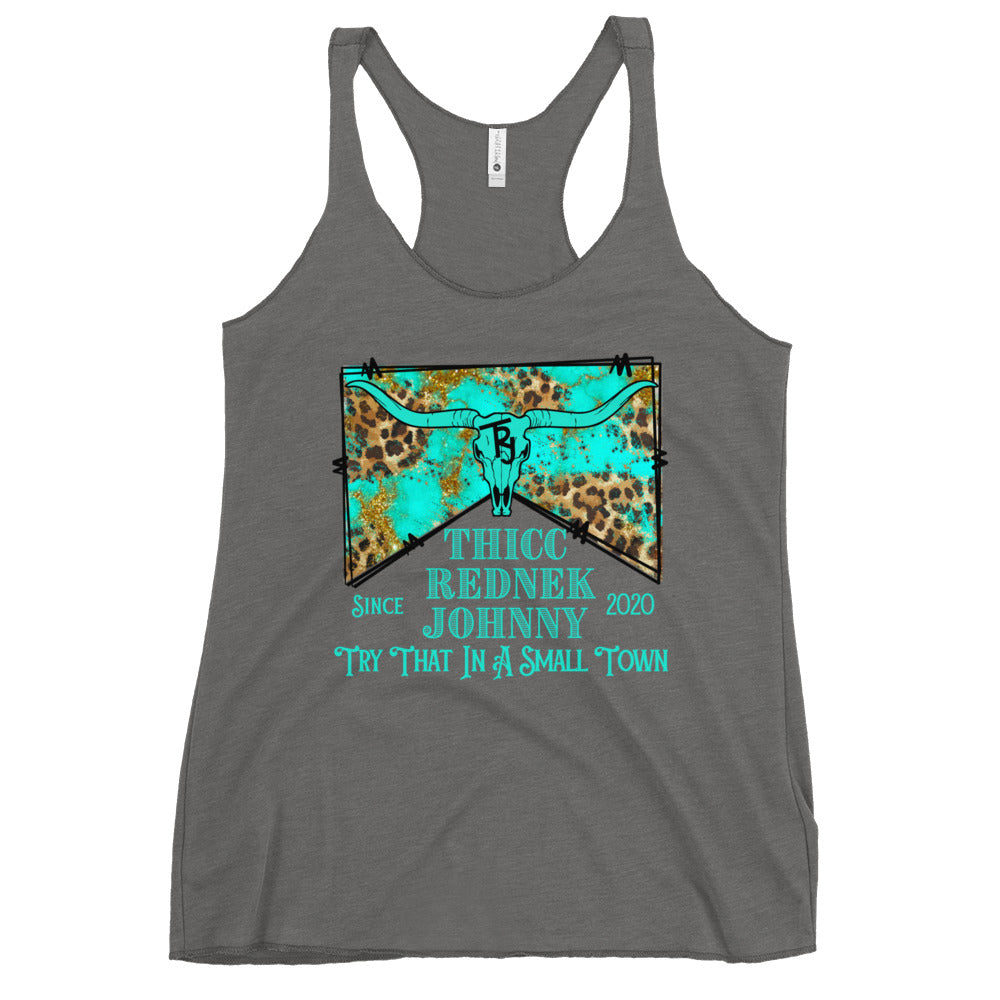 Women's SMALL TOWN Racerback Tank