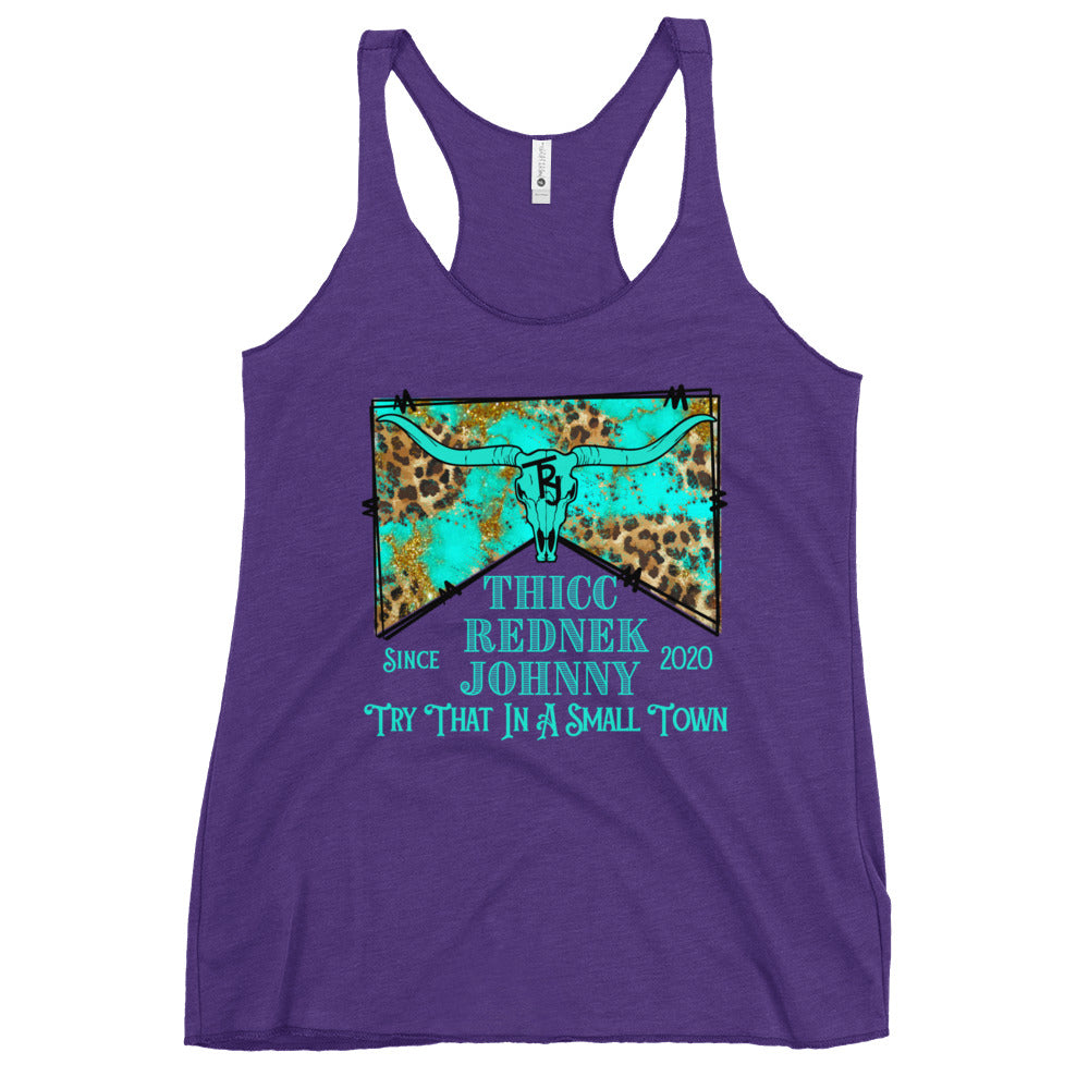 Women's SMALL TOWN Racerback Tank