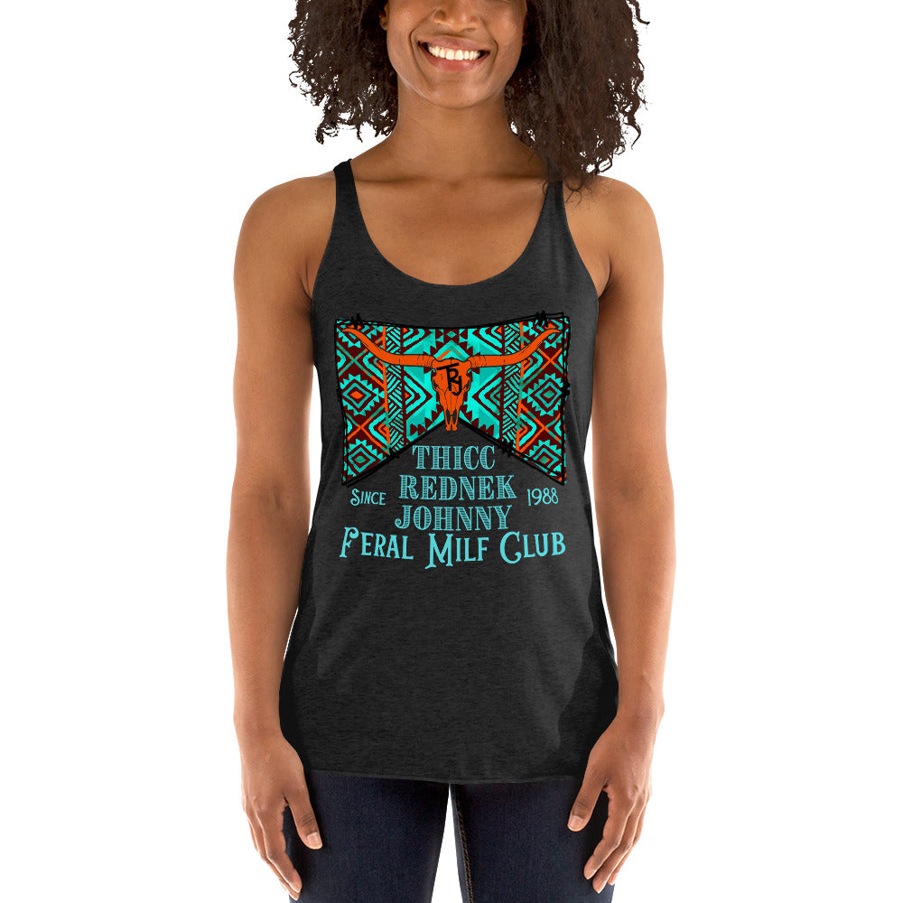 Women's TRJ FERAL MILF CLUB Racerback Tank