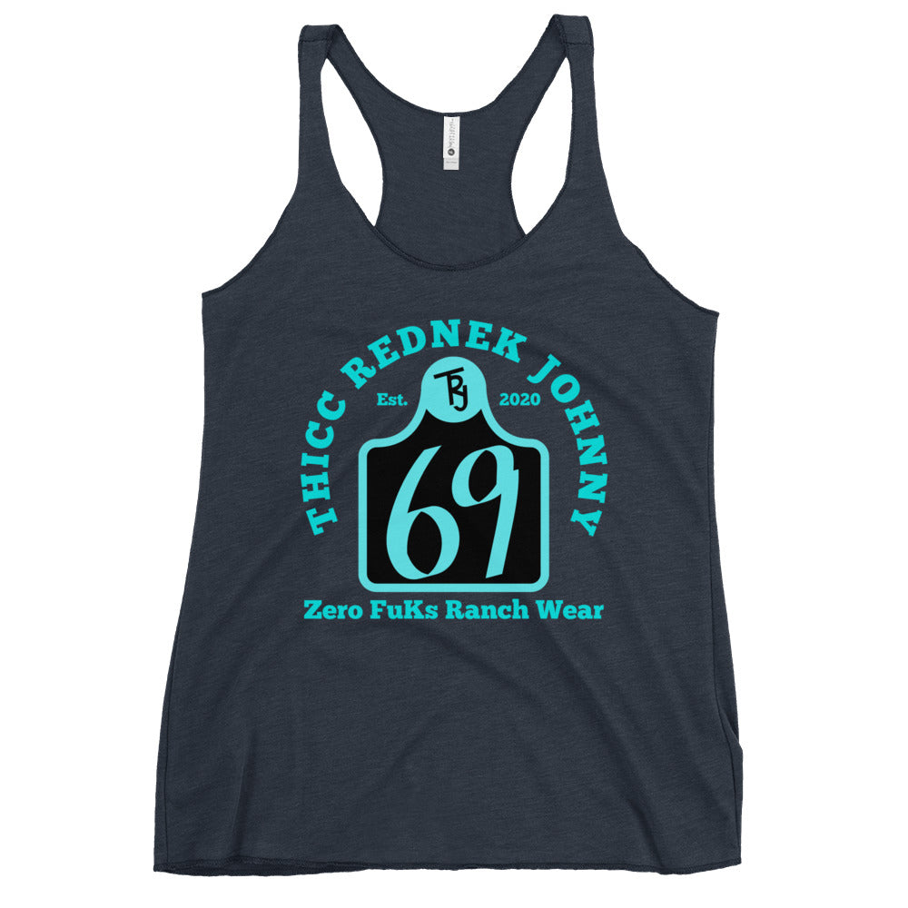 Women's TRJ 69 Ear Tag Racerback Tank