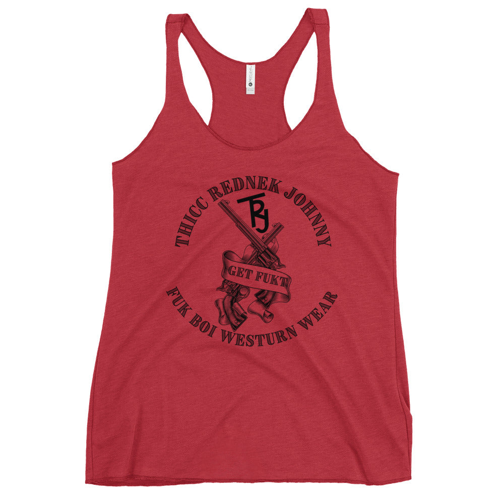 Women's F Boi Western Racerback Tank